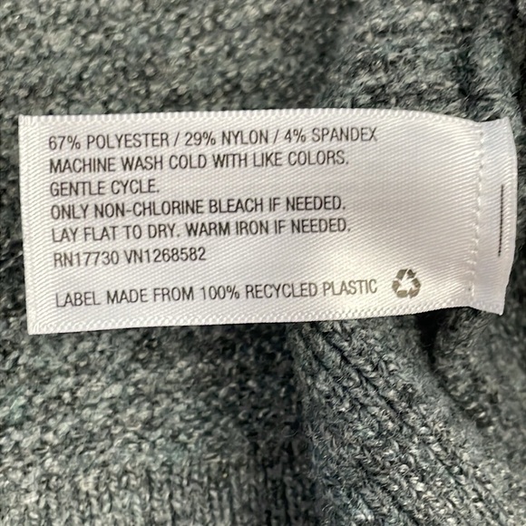 NWT Prologue Relaxed Fit Knit Sweater Dress Balloon Sleeve Gray Sz M - Picture 9 of 9